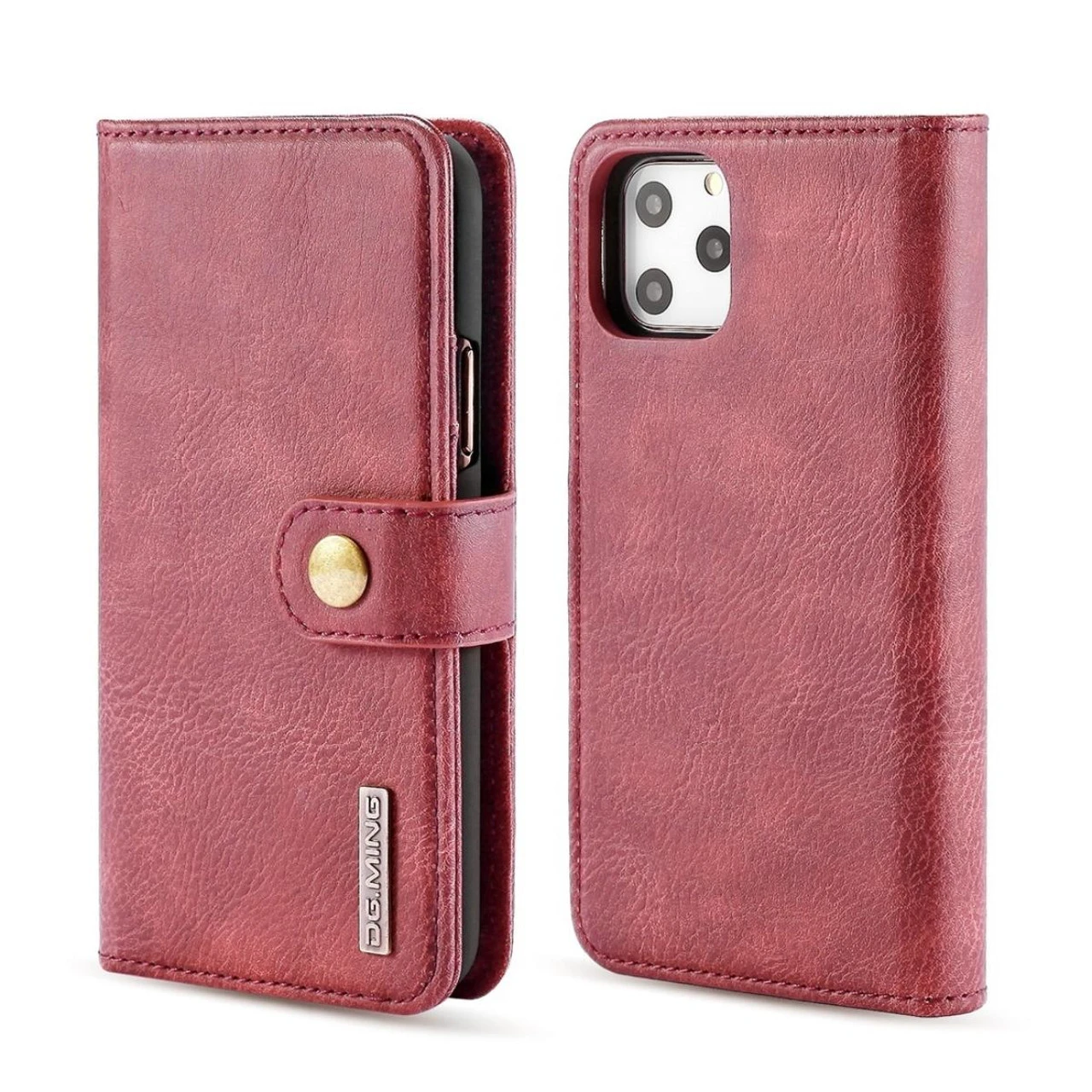 Red DG.Ming Magnetic Detachable Wallet Case With Card Slots For IPhone 11 Pro Max 1 Red DG.Ming Magnetic Detachable Wallet Case With Card Slots For IPhone 11 Pro Max