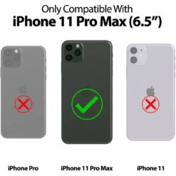 Black Goospery Magnetic Door Bumper Card Holder Case For IPhone 11 Pro Max -Cheap NewCase Store iphone 11 pro max goospery magnetic door case black 3 72620.1675299682