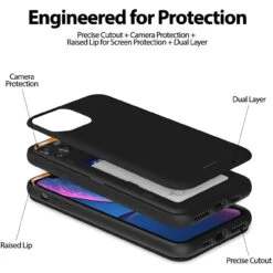 Black Goospery Magnetic Door Bumper Card Holder Case For IPhone 11 Pro Max -Cheap NewCase Store iphone 11 pro max goospery magnetic door case black 7 14012.1675299682