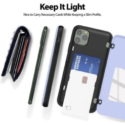 Lilac IPhone 11 Pro Max Goospery Magnetic Door 2 Card Shock Proof Case -Cheap NewCase Store iphone 11 pro max goospery magnetic door case lilac 7 66820.1675299693