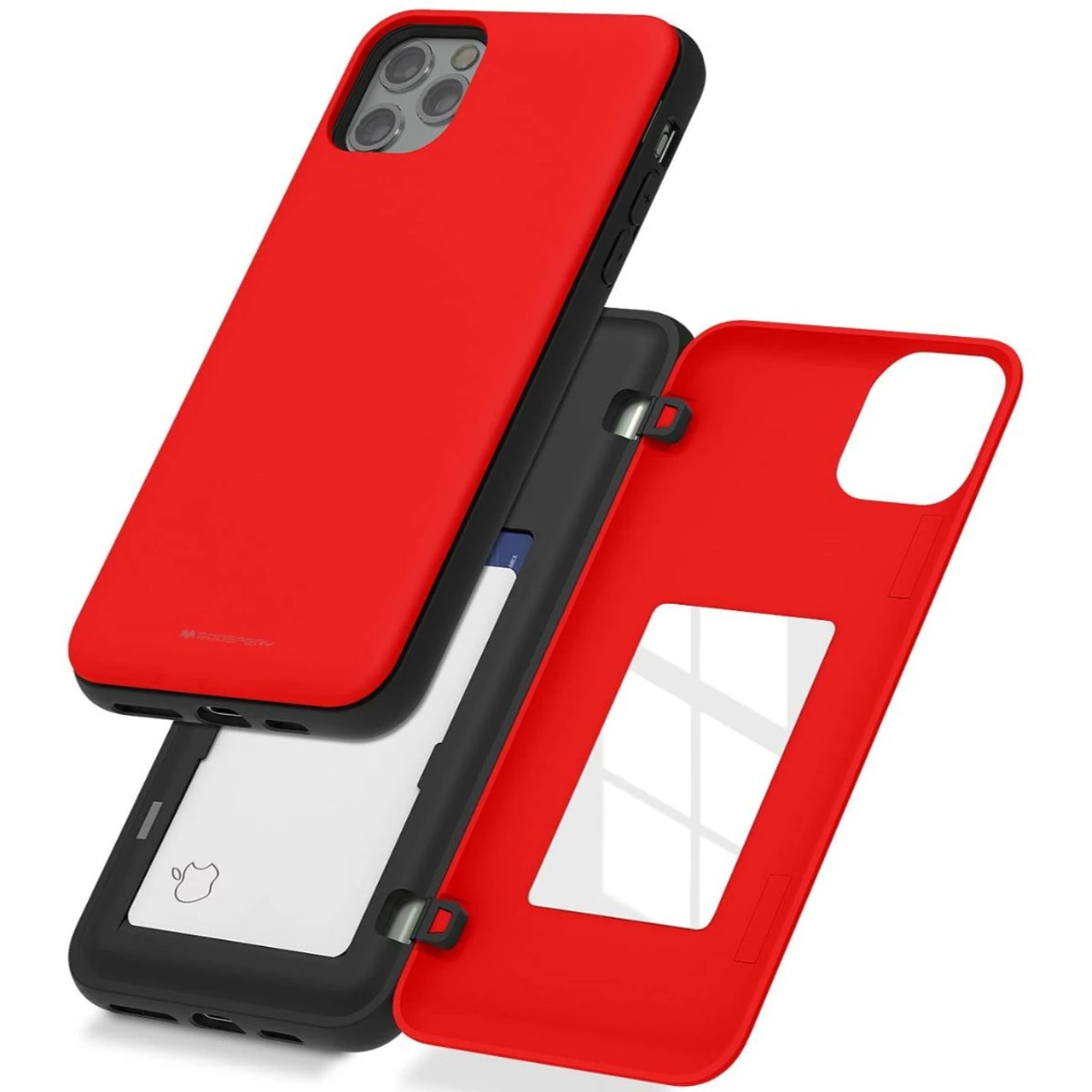 Red Mercury Slim Magnetic Door Case With Card Slot For IPhone 11 Pro Max 1 Red Mercury Slim Magnetic Door Case With Card Slot For IPhone 11 Pro Max