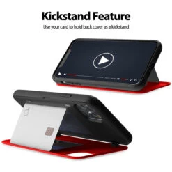 Red Mercury Slim Magnetic Door Case With Card Slot For IPhone 11 Pro Max 9 Red Mercury Slim Magnetic Door Case With Card Slot For IPhone 11 Pro Max -Cheap NewCase Store iphone 11 pro max goospery magnetic door case red 3 26590.1652821060