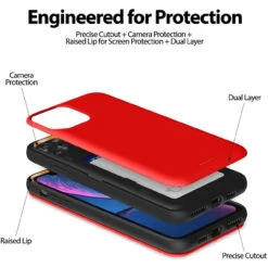 Red Mercury Slim Magnetic Door Case With Card Slot For IPhone 11 Pro Max 11 Red Mercury Slim Magnetic Door Case With Card Slot For IPhone 11 Pro Max -Cheap NewCase Store iphone 11 pro max goospery magnetic door case red 5 12683.1652821060