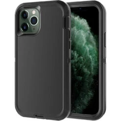 Black Tough Military Grade Drop Proof Defender Case For IPhone 11 Pro Max