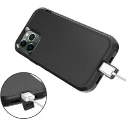 Black Tough Military Grade Drop Proof Defender Case For IPhone 11 Pro Max -Cheap NewCase Store iphone 11 pro max military grade defender case black 6 55187.1673678455