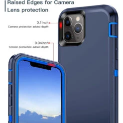Navy IPhone 11 Pro Max Heavy Duty Defender Military Grade Case -Cheap NewCase Store iphone 11 pro max military grade defender case navy 6 00298.1673678458