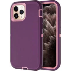 Purple Tradies Military Defender Heavy Duty Case For IPhone 11 Pro Max