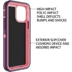 Purple Tradies Military Defender Heavy Duty Case For IPhone 11 Pro Max -Cheap NewCase Store iphone 11 pro max military grade defender case purple 4 85203.1673678457