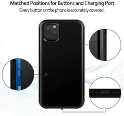 Black Shock Proof Slide Card Armor Case For Apple IPhone 11 Pro Max -Cheap NewCase Store iphone 11 pro max slide armor black 4 87921.1691985516