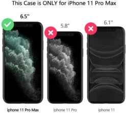Black Shock Proof Slide Card Armor Case For Apple IPhone 11 Pro Max -Cheap NewCase Store iphone 11 pro max slide armor compatibility 65883.1691985516