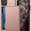 Rose Gold Apple IPhone 11 Pro Max Shock Proof Slide Card Armor Case