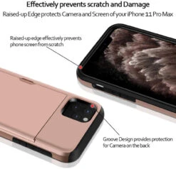 Rose Gold Apple IPhone 11 Pro Max Shock Proof Slide Card Armor Case 8 Rose Gold Apple IPhone 11 Pro Max Shock Proof Slide Card Armor Case -Cheap NewCase Store iphone 11 pro max slide armor rose gold 3 44522.1691985510