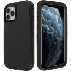 Black IPhone 11 Pro Heavy Duty Military Defense Drop Proof Case