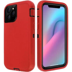 Red Full Body Heavy Duty Defender Case For IPhone 11 Pro