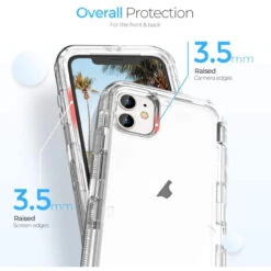 Clear IPhone 11 Pro Military Shock Proof Defender Holster Case -Cheap NewCase Store iphone 11 pro military grade defender holster case clear 5 22964.1676352602