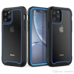 Blue IPhone 11 Shock Proof Triple Layer Military Armor Case