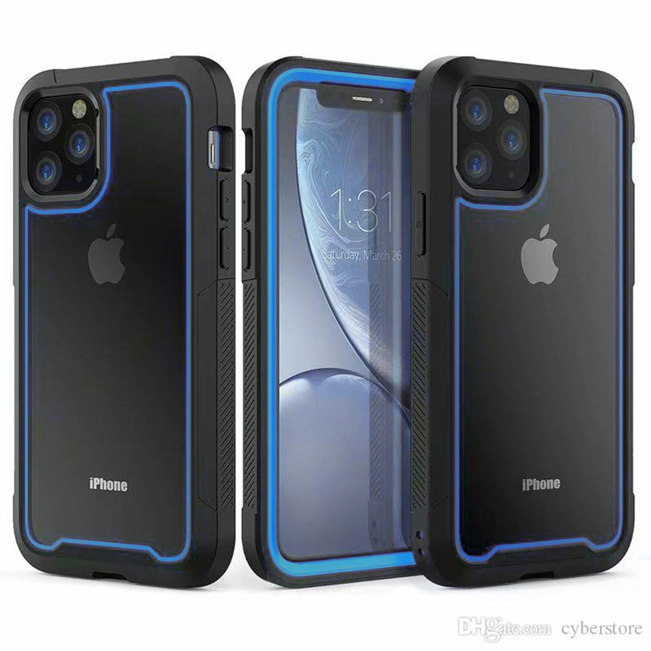 Blue IPhone 11 Shock Proof Triple Layer Military Armor Case 1 Blue IPhone 11 Shock Proof Triple Layer Military Armor Case