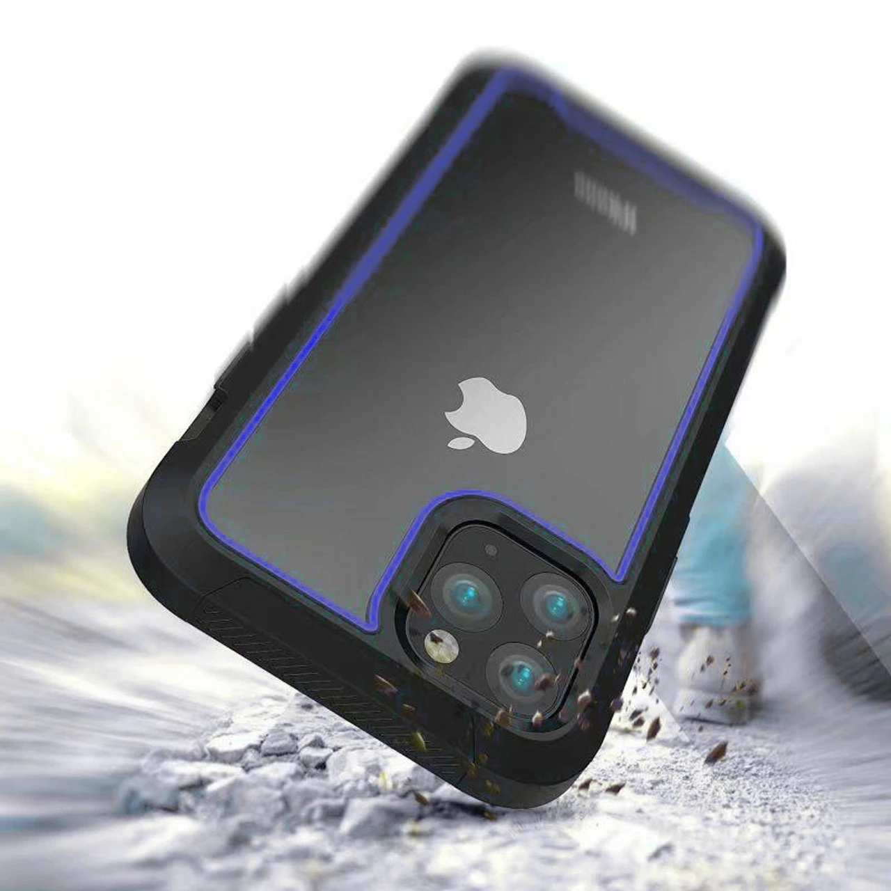 Blue IPhone 11 Shock Proof Triple Layer Military Armor Case 4 Blue IPhone 11 Shock Proof Triple Layer Military Armor Case - Image 4