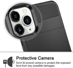 Black Shock Proof Slide Card Armor Case For Apple IPhone 11 Pro -Cheap NewCase Store iphone 11 pro slide armor black 4 99265.1691985482