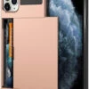 Rose Gold Shock Proof Slide Card Armor Case For Apple IPhone 11 Pro