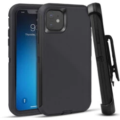 Apple IPhone 11 Shock Proof Heavy Duty Military Holster Belt Clip Case
