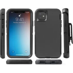 IPhone 11 Pro Max Military Shock / Drop Proof Holster Belt Clip Case -Cheap NewCase Store iphone 11 rugged holster case black 6 63705.1683682555