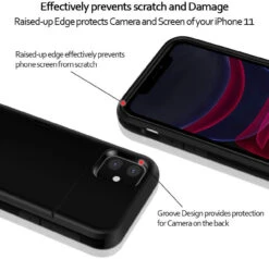 Black Shock Proof Slide Card Armor Case For Apple IPhone 11 -Cheap NewCase Store iphone 11 slide armor black 5 05703.1691984598