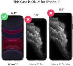 Black Shock Proof Slide Card Armor Case For Apple IPhone 11 -Cheap NewCase Store iphone 11 slide armor compatibility 64800.1691984598