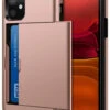 Rose Gold Apple IPhone 11 Shock Proof Slide Card Slim Armor Case