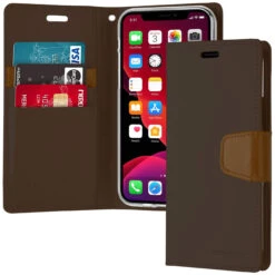 Vintage Brown IPhone 11 Genuine Mercury Sonata Diary Wallet Case