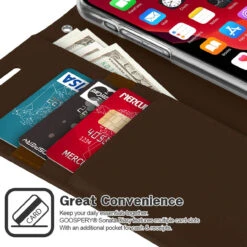 Vintage Brown IPhone 11 Genuine Mercury Sonata Diary Wallet Case -Cheap NewCase Store iphone 11 sonata diary black brown 3 92218.1649397130