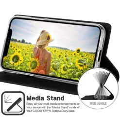 Vintage Brown IPhone 11 Genuine Mercury Sonata Diary Wallet Case -Cheap NewCase Store iphone 11 sonata diary black brown 6 98928.1649397130