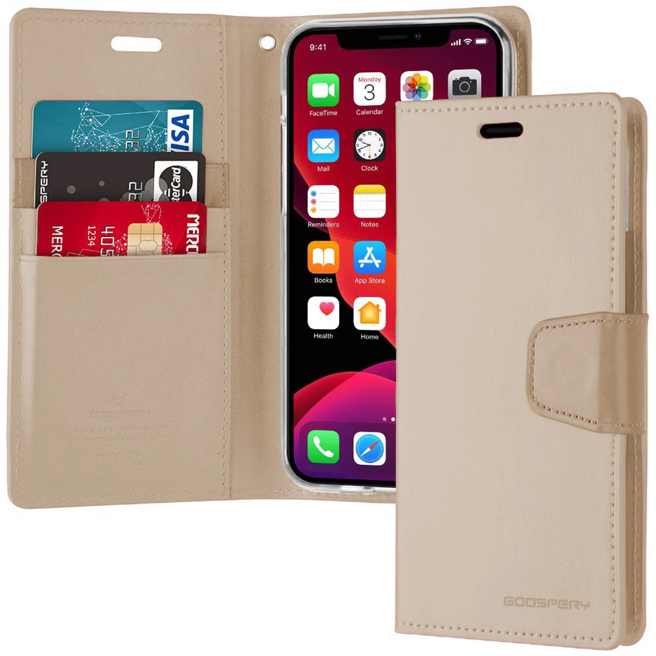 Shiny Gold Genuine Mercury Sonata Diary Wallet Case For IPhone 11 Pro 1 Shiny Gold Genuine Mercury Sonata Diary Wallet Case For IPhone 11 Pro