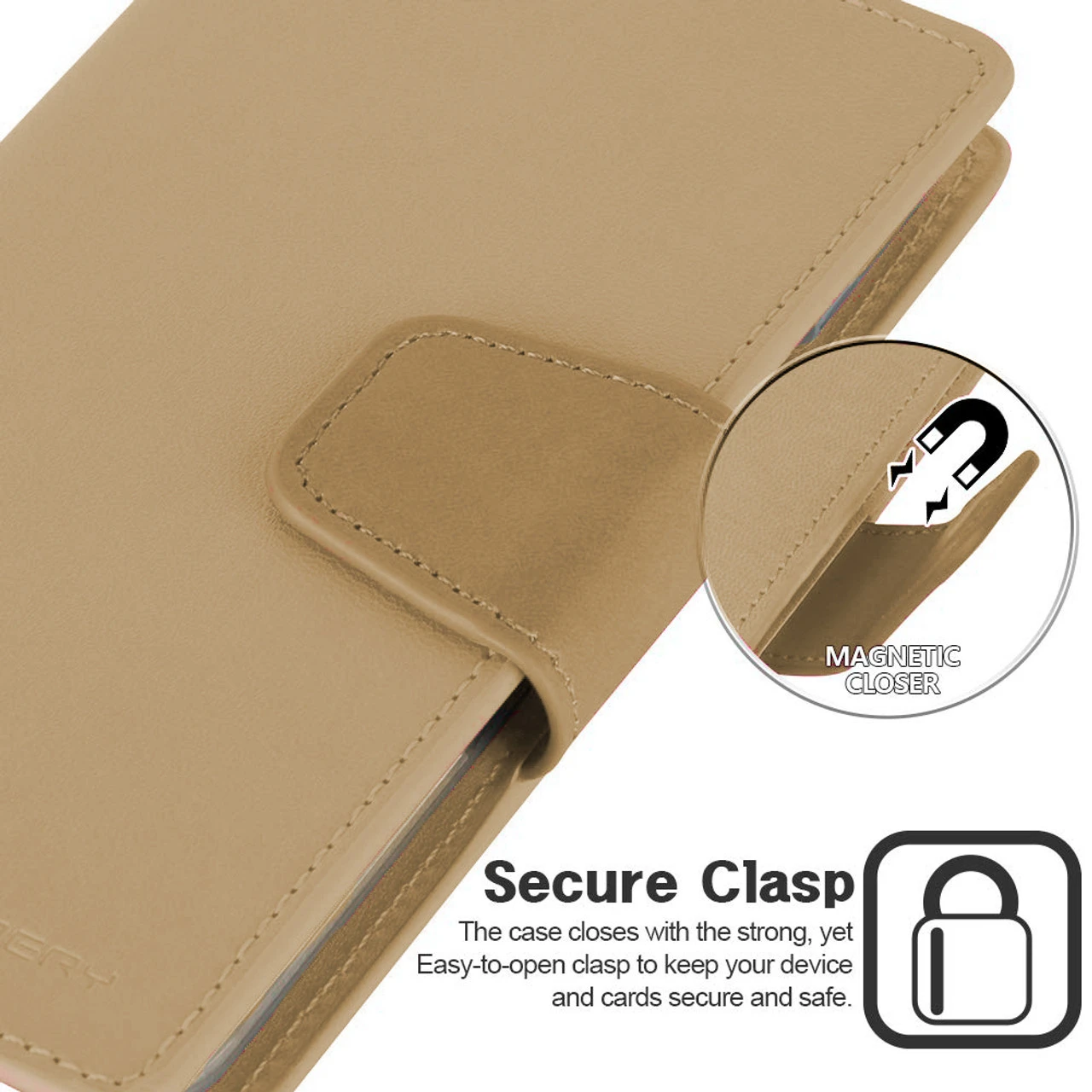 Shiny Gold Genuine Mercury Sonata Diary Wallet Case For IPhone 11 Pro 4 Shiny Gold Genuine Mercury Sonata Diary Wallet Case For IPhone 11 Pro - Image 4