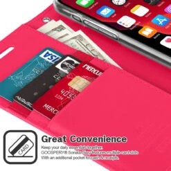 Fashionable Hot Pink IPhone 11 Pro Mercury Sonata Diary Wallet Case -Cheap NewCase Store iphone 11 sonata diary hot pink 3 51889.1573611799