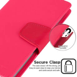 Fashionable Hot Pink IPhone 11 Pro Mercury Sonata Diary Wallet Case -Cheap NewCase Store iphone 11 sonata diary hot pink 4 78210.1573611799