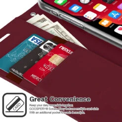 IPhone 11 Genuine Mercury Sonata Diary Wallet Case - Wine -Cheap NewCase Store iphone 11 sonata diary wine 3 59975.1594525710