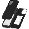 Black Mercury Slim Magnetic Door Credit Card Case For IPhone 12 / 12 Pro