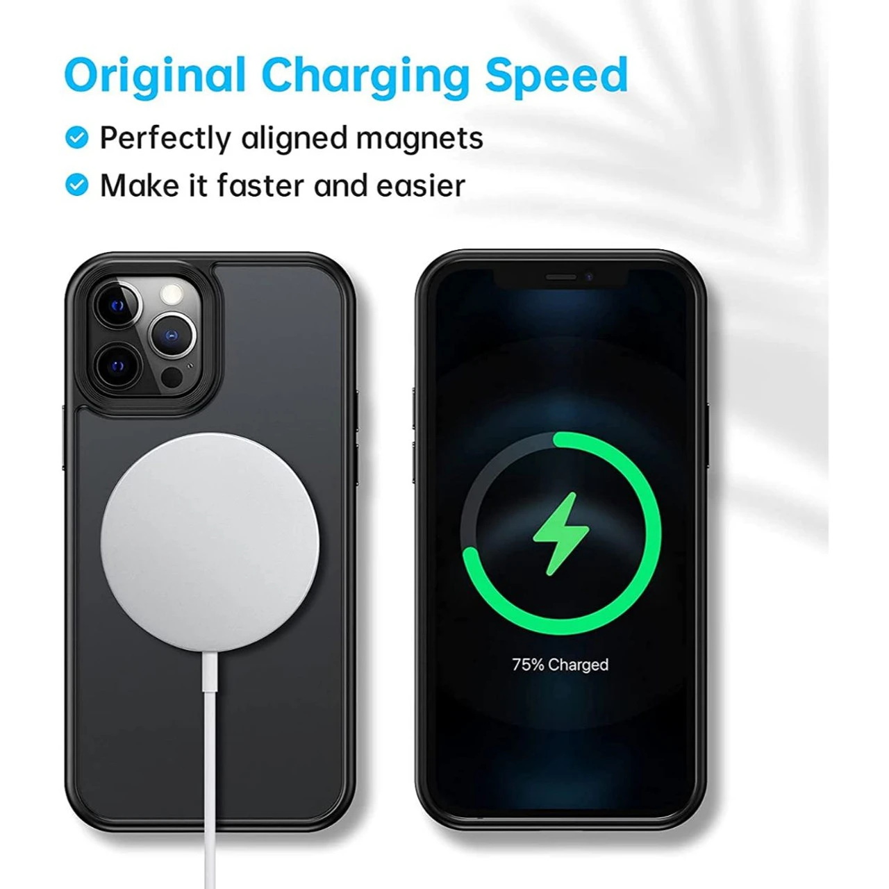 Black MagSafe Magnetic Bumper Shockproof Case For IPhone 12 / 12 Pro 2 Black MagSafe Magnetic Bumper Shockproof Case For IPhone 12 / 12 Pro - Image 2