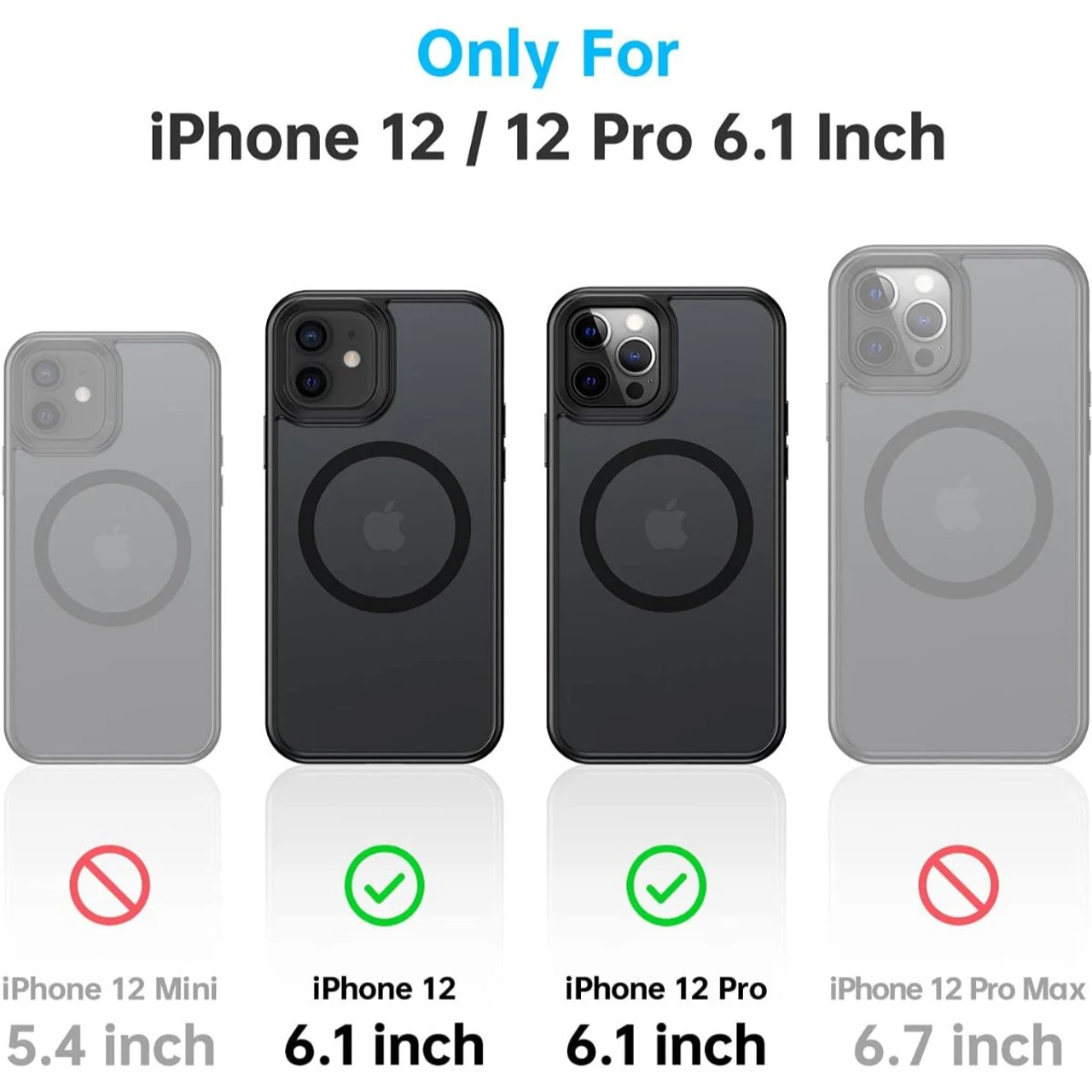 Black MagSafe Magnetic Bumper Shockproof Case For IPhone 12 / 12 Pro 3 Black MagSafe Magnetic Bumper Shockproof Case For IPhone 12 / 12 Pro - Image 3