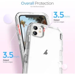 Clear IPhone 12 / 12 Pro Rugged Shock / Drop Protection Holster Case -Cheap NewCase Store iphone 12 12 pro military grade defender holster case clear 5 47654.1654583291