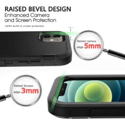 Apple IPhone 12 / 12 Pro Military Grade Drop Protection Holster Case -Cheap NewCase Store iphone 12 12 pro rugged holster case black 5 89961.1683697842