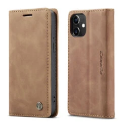 Brown CaseMe Premium PU Leather Wallet Case For IPhone 12 Pro -Cheap NewCase Store iphone 12 caseme wallet brown 2 29289.1675199669
