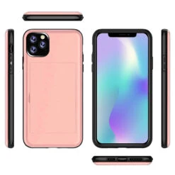 Rose Gold Apple IPhone 12 / 12 Pro Shock Proof Magnetic Card Slot Case 10 Rose Gold Apple IPhone 12 / 12 Pro Shock Proof Magnetic Card Slot Case -Cheap NewCase Store iphone 12 magnetic card slot case rose gold 5 74518.1667618994