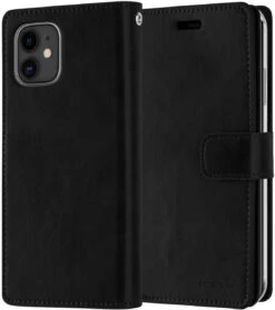 Black Genuine Mercury Mansoor Diary Wallet Case For IPhone 12 / 12 Pro -Cheap NewCase Store iphone 12 mansoor diary black 4 03276.1685423619