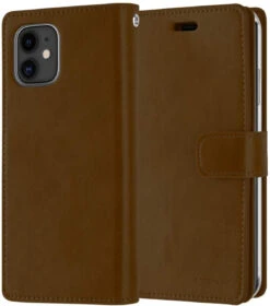 Vintage Brown IPhone 12 / 12 Pro Mercury Mansoor Diary Wallet Case -Cheap NewCase Store iphone 12 mansoor diary brown 4 94373.1641679265