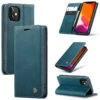 Blue Premium CaseMe Thin Magnetic Wallet Case For IPhone 12 Mini
