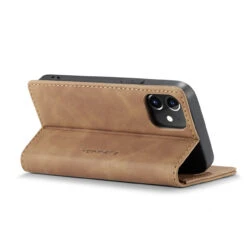 Brown CaseMe Premium PU Leather Wallet Case For IPhone 12 Mini -Cheap NewCase Store iphone 12 mini caseme wallet brown 3 42465.1622935024