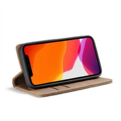 Brown CaseMe Premium PU Leather Wallet Case For IPhone 12 Mini -Cheap NewCase Store iphone 12 mini caseme wallet brown 4 27333.1622935024