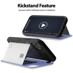 Lilac Goospery Slim Magnetic Door Credit Card Case For IPhone 12 Mini -Cheap NewCase Store iphone 12 mini goospery magnetic door case lilac 5 43800.1652821048